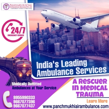 Get Panchmukhi an Excellent Air Ambulance from Chennai with Medical Features