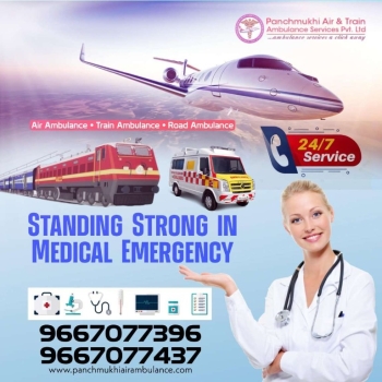 Take On Rent Panchmukhi Air Ambulance from Patna at a Low Cost