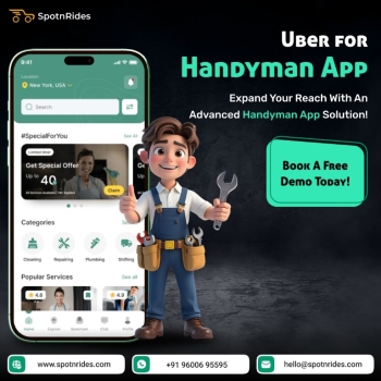 Get a Custom Uber for Handyman App Built by SpotnRides