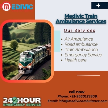 Medivic starts as Soon as the Request is made in Delhi in its Train Ambulance