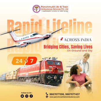 Most Economical and Opportune Service in Patna by Panchmukhi Air Ambulance