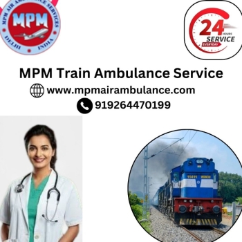 Use the High-tech MPM Train Ambulance Services in Indore with Life-Saving Medical Setup