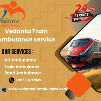 Vedanta Train Ambulance has the Proper Contact with the Hospital in Ranchi