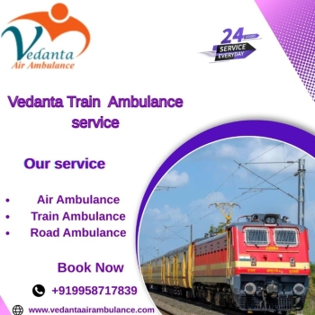 Vedanta Ambulance Train in Guwahati provides very easy and modern facilities for travel