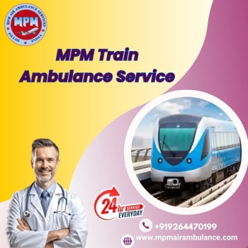 MPM Train Ambulance in Allahabad provides a transfer facility with stable functions
