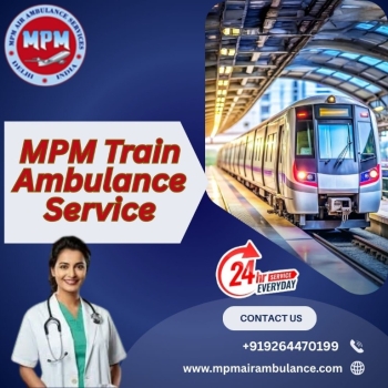 MPM Train Ambulance Services in Raipur Are Available 24 Hours for Patient Treatment