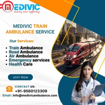 Medivic Top Train Ambulances Provide Fast, Safe, And Specialized Medical Transfer In Guwahati