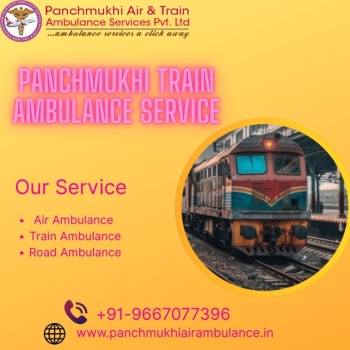 Travel with Panchmukhi Train Ambulance in Delhi for Outstanding Care