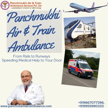 Use Panchmukhi Train Ambulance for risk-free medical transportation in Ranchi