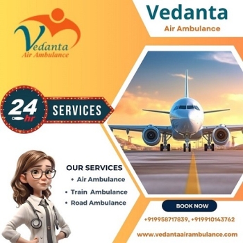Vedanta Air Ambulance Service in Bhubaneswar for Secure and Lowest Price Patient Transfer Service