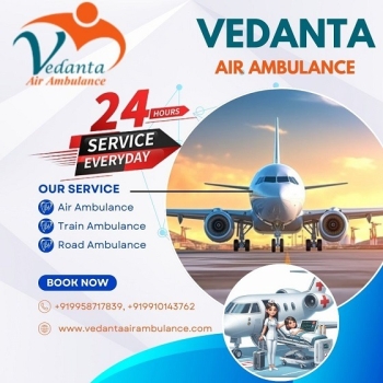 At Air Ambulance Services in Ahmedabad, you will have the Security of Flying without Any Complications and with complete