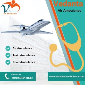 Book World's Best Patient Shifting by Vedanta Air Ambulance Service in Gorakhpur at Low Fare
