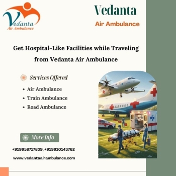 Vedanta Air Ambulance Service in Bangalore with the Latest Medical Device at the Lowest Cost