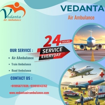 Patients Can Be Relocated as Soon as possible with Vedanta Air Ambulance Service in Bangalore