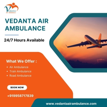 Problem-free Patient Transfer via Air Ambulance with an MD Doctor from Kolkata via Vedanta