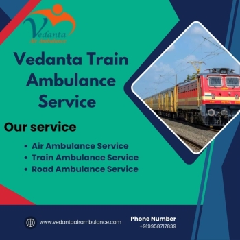 Choose a risk-free Vedanta Train Ambulance with the most modern ICU setup in Pune