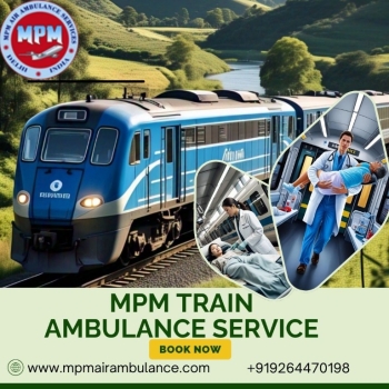 The comfort of sick patients is guaranteed by Bangalore's MPM Train Ambulance Service