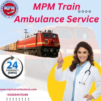 Excellent services are offered by MPM Train Ambulance in Mumbai at reasonable costs