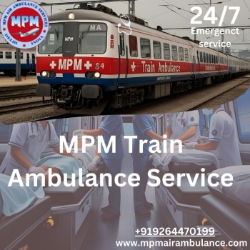 MPM Train Ambulance in Bangalore makes sure the journey is entirely favourable for the patients