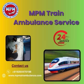 MPM Train Ambulance provides continuous care while traveling to the Mumbai hospital