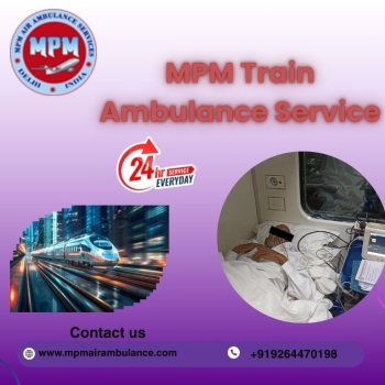 A safe and pleasant transfer is offered by MPM Train Ambulance in Bangalore