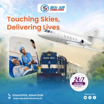 Book Sky Train Ambulance Services in Varanasi that Provides Life-Saving Medical Team