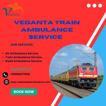 Get Vedanta Train Ambulance with the best modern facilities in Varanasi