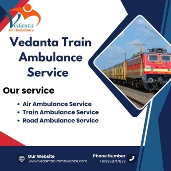 Now choose hassle-free Vedanta Train Ambulance with medical assistance in Varanasi