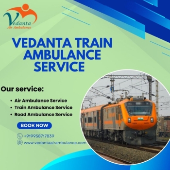 Use the Hoopla Free Vedanta Train Ambulance in Bhopal, with the best modern facilities