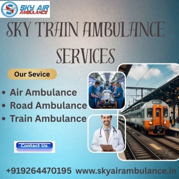 Sky Train Ambulance in Raipur to shift your critical patient easily