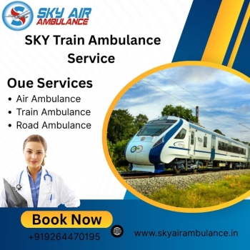 Take the Sky Train Ambulance Services in Indore to transfer your critical patient immediately