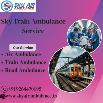 Use Sky Train Ambulance Service in Bhopal For emergency patient care