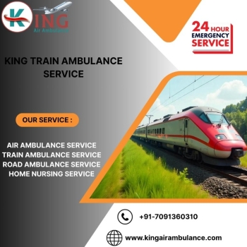 King Train Ambulance provides professional emergency care to patients in Delhi