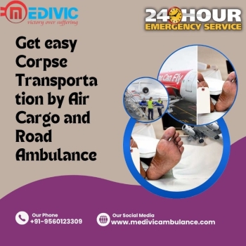 Choose Medivic Mortuary Transport in Kolkata that can carry the body of the deceased without any complications