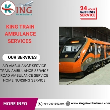 King Train Ambulance provides full ICU set-up service during transportation in Guwahati