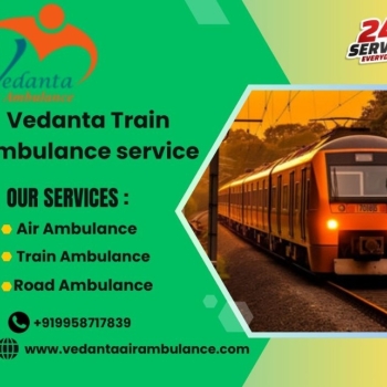 Vedanta provides safe transportation for helpless patients in Ernakulam through its train ambulance