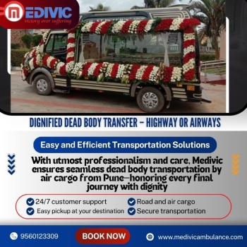 Medivic Provides Confirmatory Dead Body Transit in Pune by Air Cargo