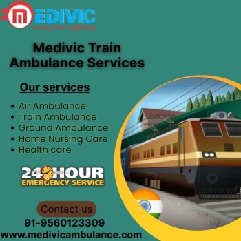 Medivic Provides ICU Train Ambulance from Ranchi is an Effective Medium of Relocation for the Patients