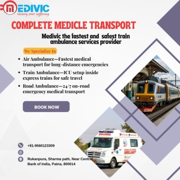 Medivic Provides a Simple Way to Get Better Medical Aid in Patna with its Train Ambulance