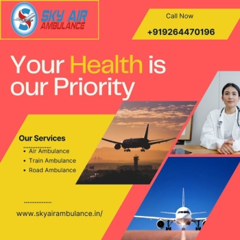 Fast  Transport Sky Air Ambulance From Jabalpur To Delhi