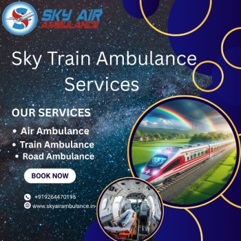 Use Sky Train Ambulance Services in Silchar  to transfer the patient quickly