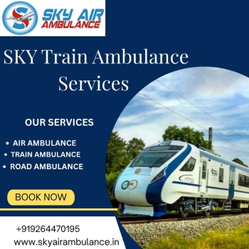 Choose Sky Train Ambulance Services in Silchar Which Consists Of a Team of Doctors and Nurses