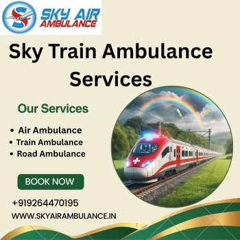 Book Sky Train Ambulance Services in Silchar under the supervision of expert doctors and paramedical team