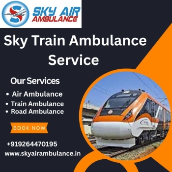 Choose Sky Train Ambulance Services in Silchar to transport your critical patient