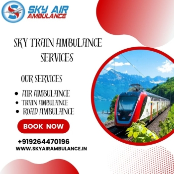Choose Medivic Train Ambulance Services in Ranchi to transport your injured patient comfortably