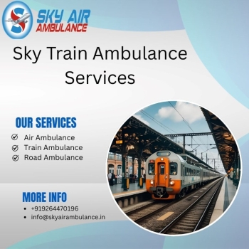 Get Sky Train Ambulance Services with Hi-Tech Medical Facilities in Indore