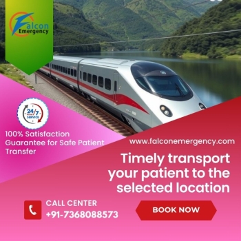 FALC Train Ambulance from Kolkata- Presents a Favorable Environment during the Relocation