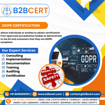 GDPR Certification in USA with B2BCERT