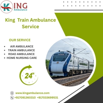 King Train Ambulance service in Bhopal provides fast transfer of patients to their destination