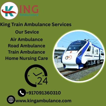 Critical Cases Handled with Full-Time Attention by  KIng in its Train Ambulance